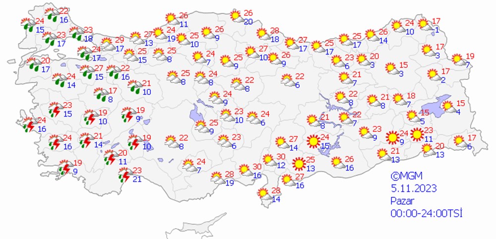 Kuvvetli yağışa dikkat! Meteoroloji'den 11 ile sarı kodlu uyarı (Bugün hava nasıl olacak?) - 10