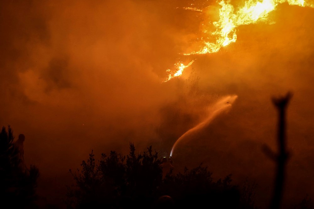 Çanakkale'de orman yangını (Alevler ormanlık alanda etkili oluyor) - 8