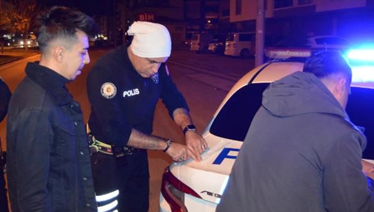 Drift yapan alkollü sürücüden polise ilginç sözler: Drift yapan alkollü sürücüden polise ilginç sözler: