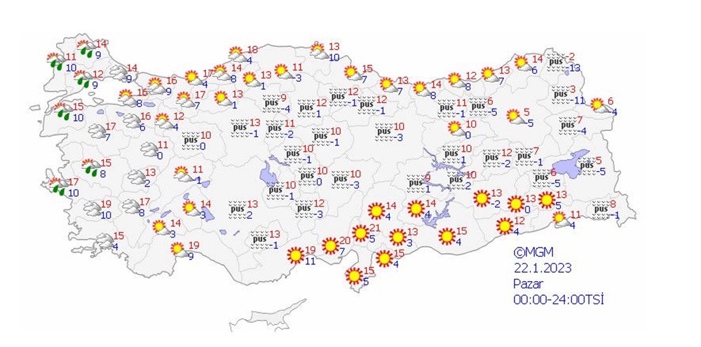 19 il için sarı ve turuncu kodlu uyarı (Bugün hava nasıl olacak?) - 13