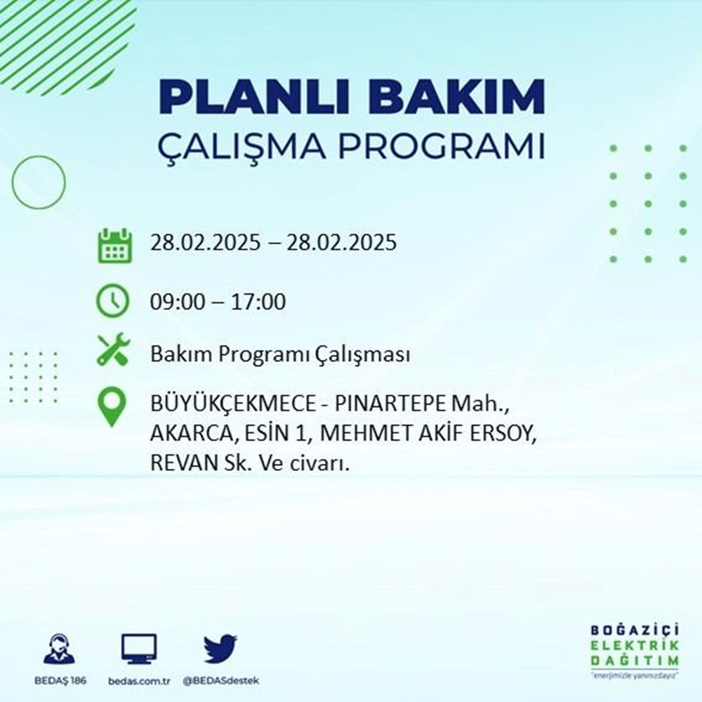 İstanbul'da Elektrikler Ne Zaman Gelecek? 21 İlçede BEDAŞ Kesinti Alarmı (28 Şubat) 98 gYzAAn6B kem09m4oJ9FYA