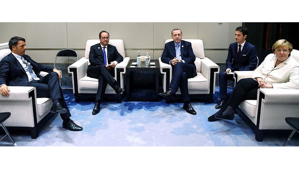 G-20’de Cumhurbaşkanı Erdoğan AB liderleriyle görüştü