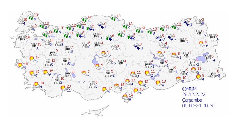 5 il için kuvvetli kar uyarısı (Meteoroloji'den 5 günlük hava durumu raporu) - 7