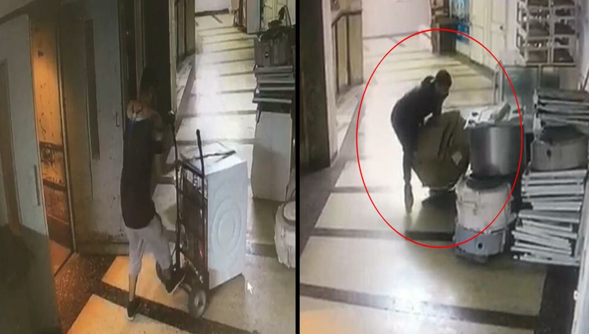 Herkes çalışan sandı: El arabasına yükleyip çaldı