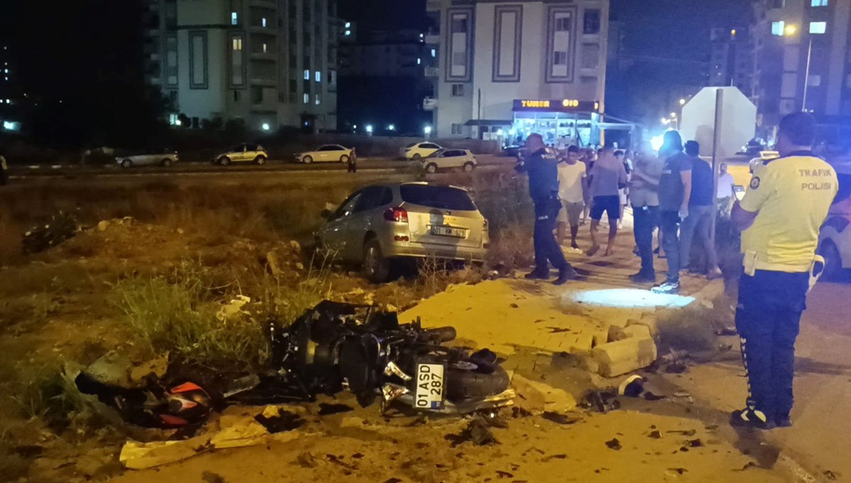 Adana'da otomobille motosiklet çarpıştı: 1 ölü