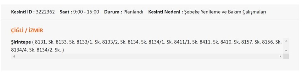 İzmir Çiğli'nin birçok ilçesinde elektrik kesintisi: Çiğle'de elektrikler ne zaman gelecek? - 8