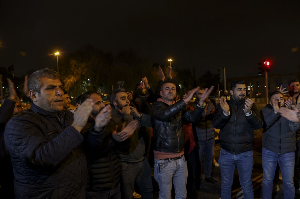 İstanbul'da taksi şoförlerinden ücret protestosu - 2