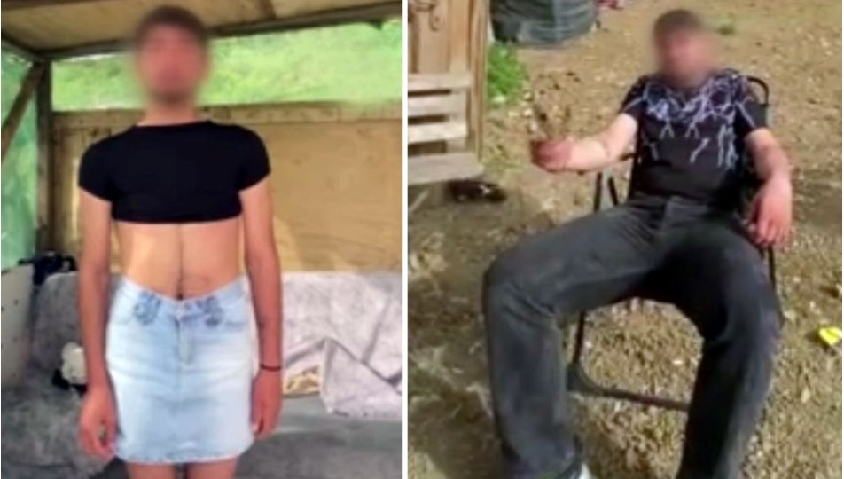 Hırsızları yakalayıp kadın kıyafeti giydirip video çektiler