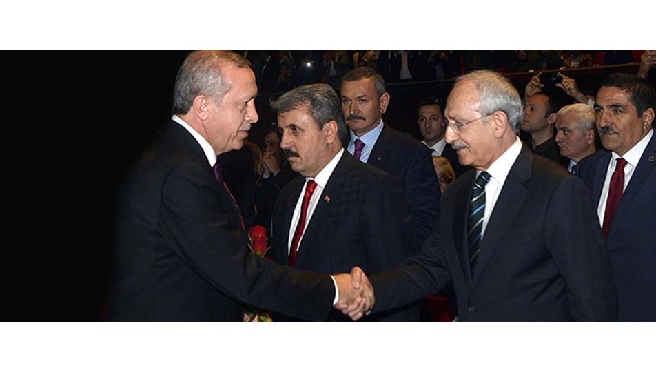 Erdoğan, Davutoğlu ve Kılıçdaroğlu buluşması