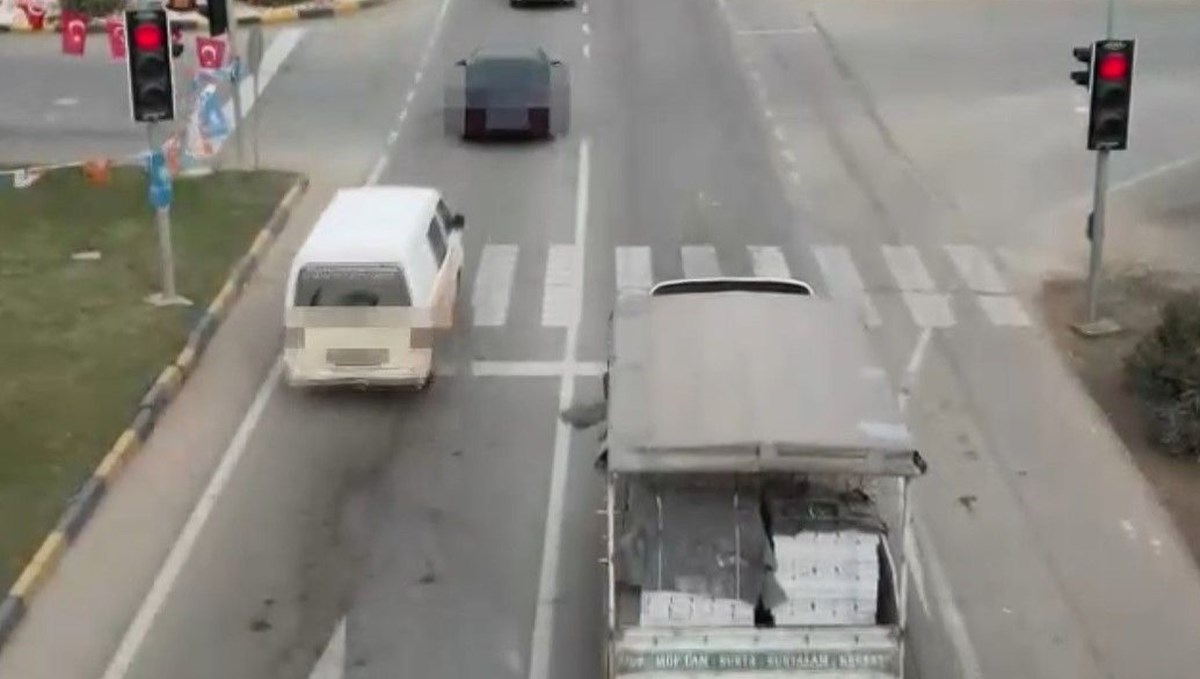 Kırmızı ışık ihlali yapan sürücülere ceza yağdı Kırmızı ışık ihlali yapan sürücülere ceza yağdı