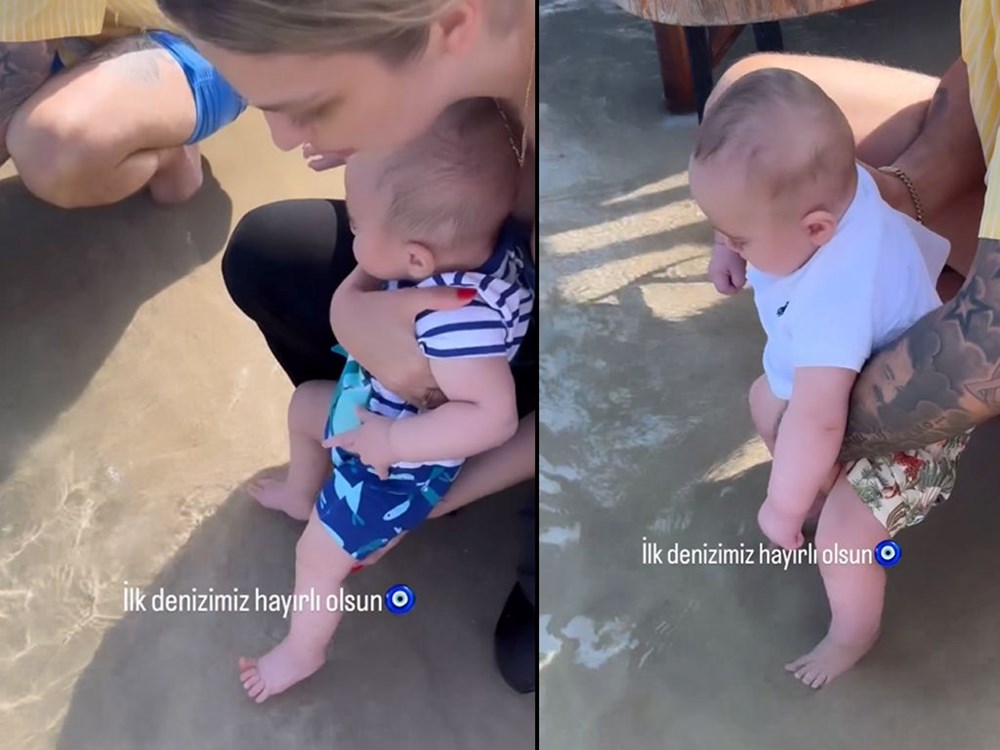 Yasemin Şefkatli ve oğulları tatilde: İlk denizimiz hayırlı olsun - 5