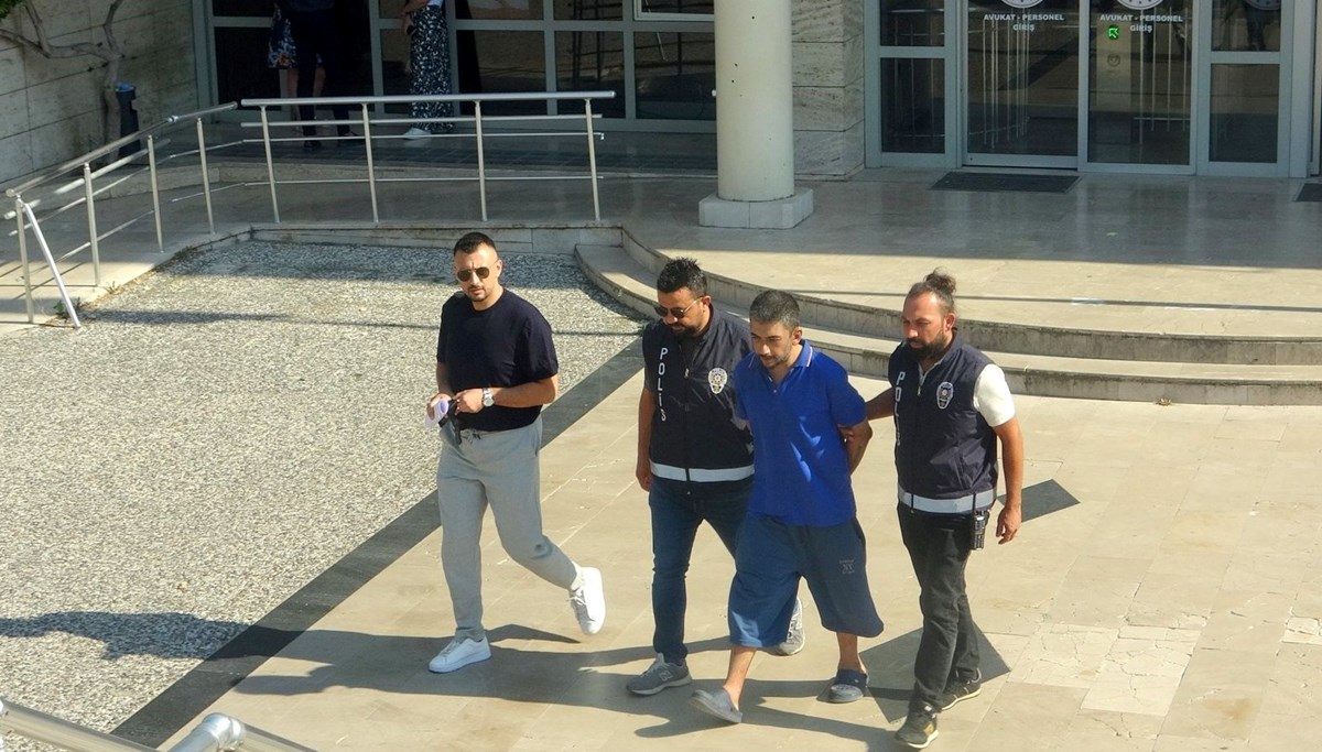 Polis araçlarına zarar veren şahıs tutuklandı