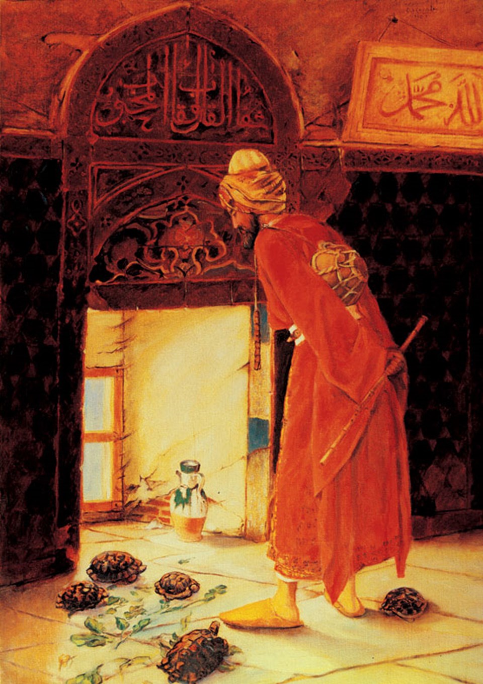 Osman Hamdi Bey'in en ünlü eseri 'Kaplumbağa Terbiyecisi'