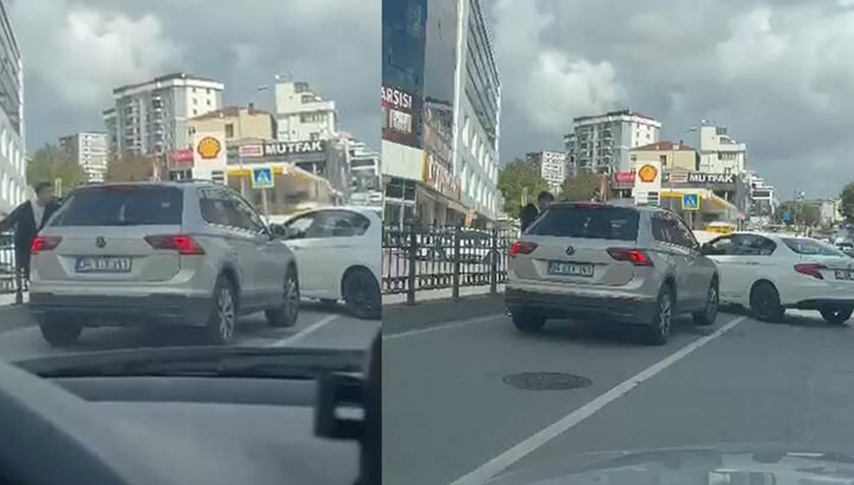 İstanbul'da trafikte bıçaklı saldırı İstanbul'da trafikte bıçaklı saldırı