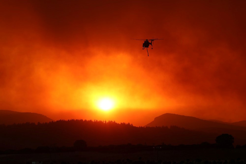 Yunanistan'da orman yangını 3. gününde: Yangın Türk köylerine de ulaştı - 2