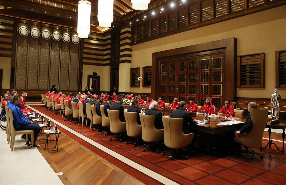 Cumhurbaşkanı Erdoğan, Ampute Futbol ile Tekerlekli Cumhurbaşkanı Erdoğan, Ampute Futbol ile Tekerlekli