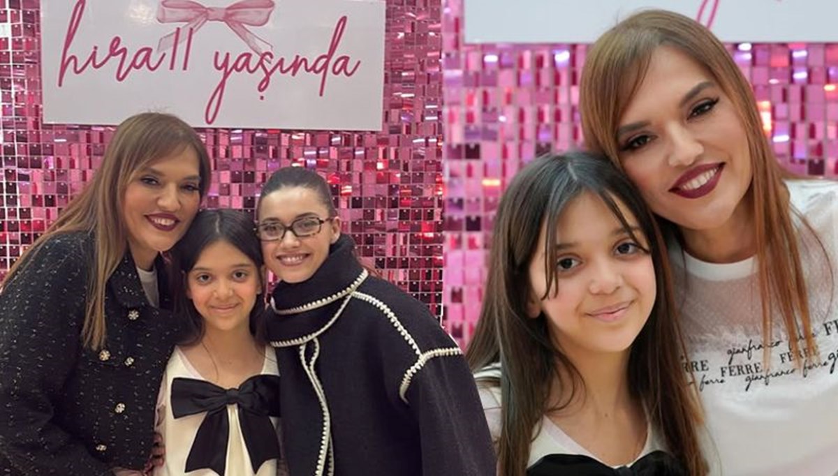 Demet Akalın'ın kızı Hira 11 oldu: Afra Saraçoğlu'ndan sürpriz ziyaret
