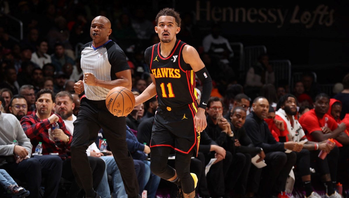 Trae Young 40 sayıyla yıldızlaştı: Hawks deplasmanda galip