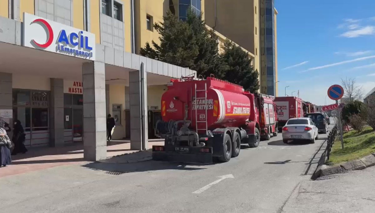 Arnavutköy Devlet Hastanesi'nde korkutan yangın