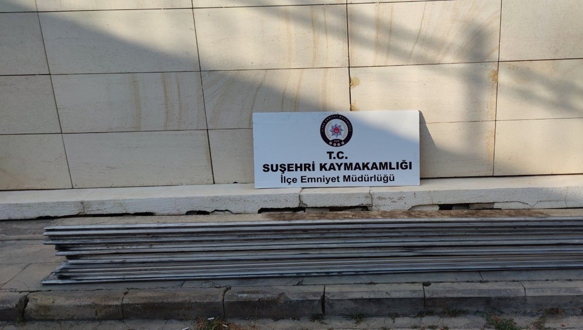 Alüminyum hırsızları yakalandı