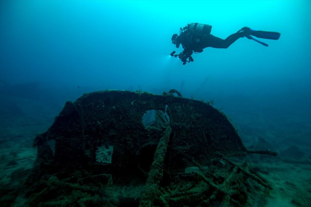 1. Dünya Savaşı'nın bitişinin 103. yılında Çanakkale'deki batık görüntülendi - 3