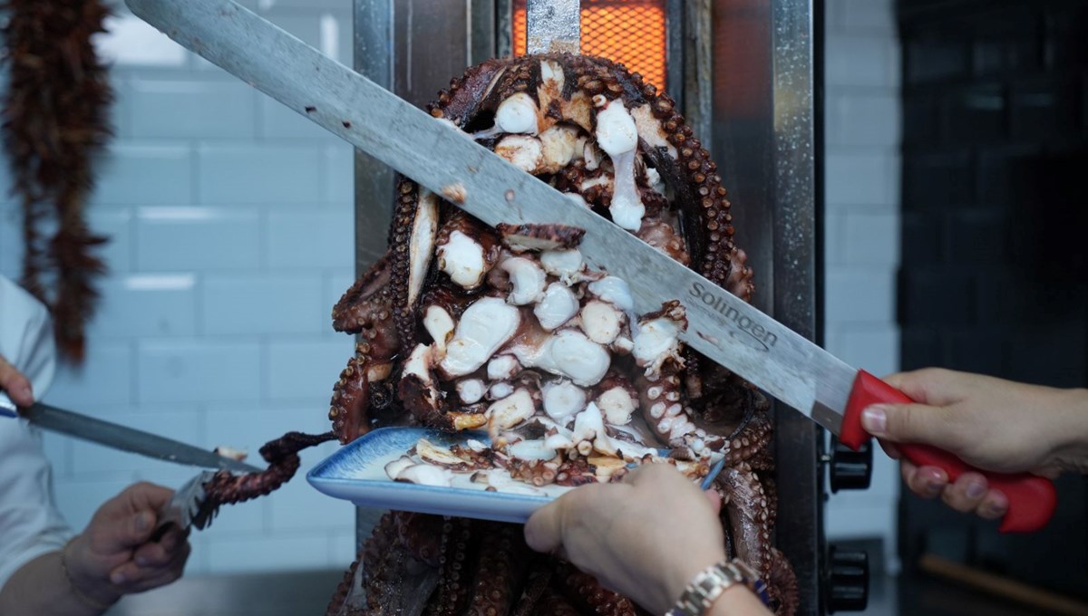 Balık dönerin ardından ahtapot döner! Balık dönerin ardından ahtapot döner!