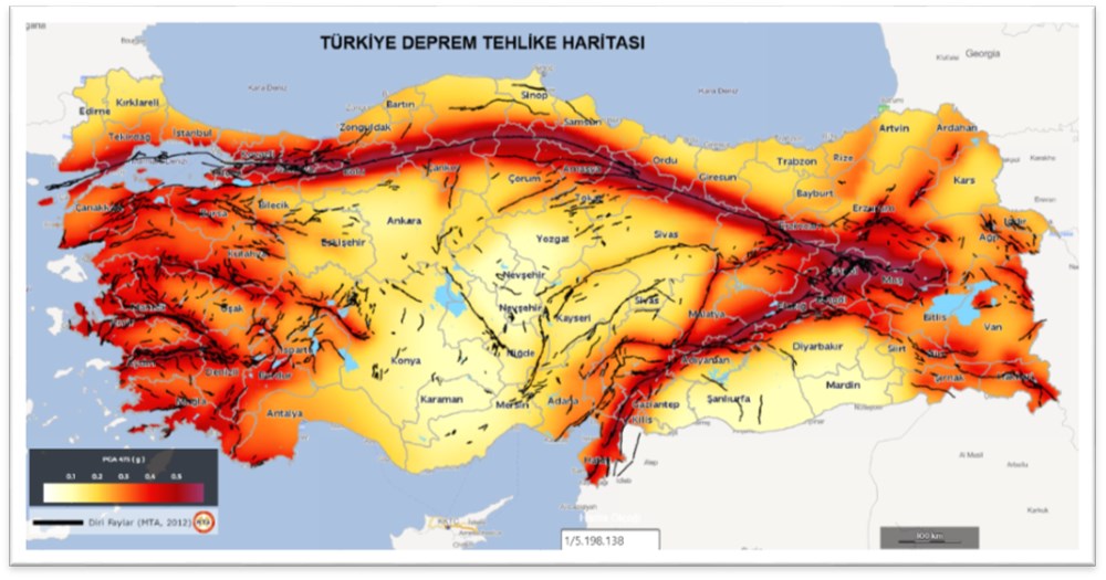 Türkiye deprem risk haritası: Türkiye'deki fay hatları neler, Doğu Anadolu fay hattı nereden geçiyor? - 1
