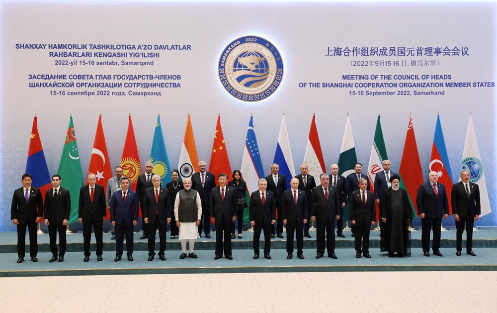 Cumhurbaşkanı Erdoğan Şanghay İşbirliği Örgütü Zirvesi için Özbekistan'da - 8