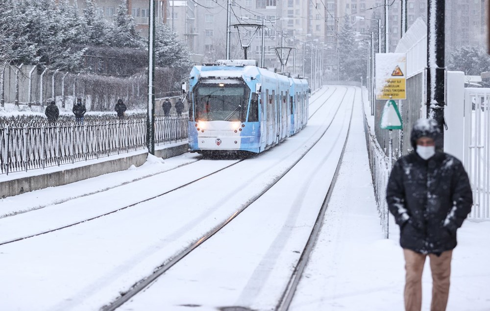 İstanbul'da kar yağışı yeniden etkisini artırdı - 4
