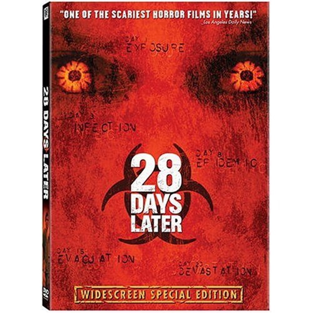 Шрифт 28 days later. 28 Дней спустя Постер на русском.