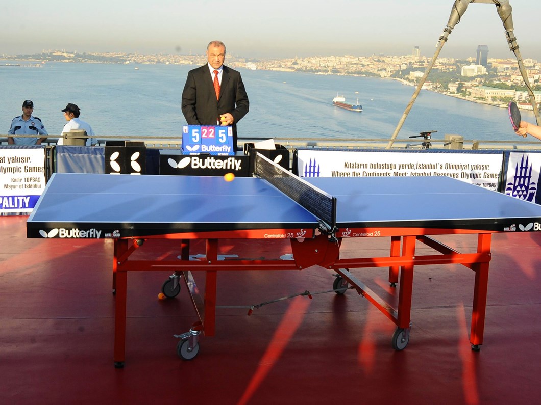 bogazici koprusu nde masa tenisi ntv