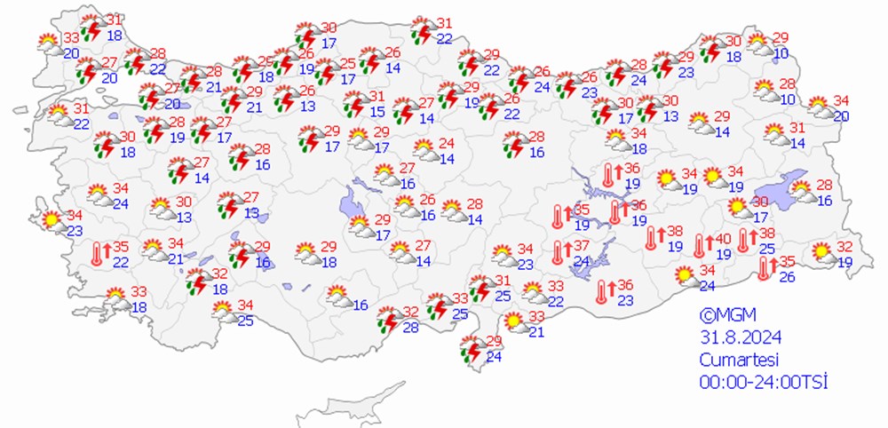 Meteoroloji İstanbul için saat verdi: Kuvvetli yaz sağanakları devam edecek - 13