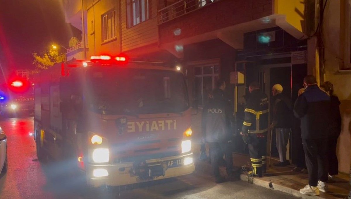 Ocakta unutulan yemek evi yaktı Ocakta unutulan yemek evi yaktı