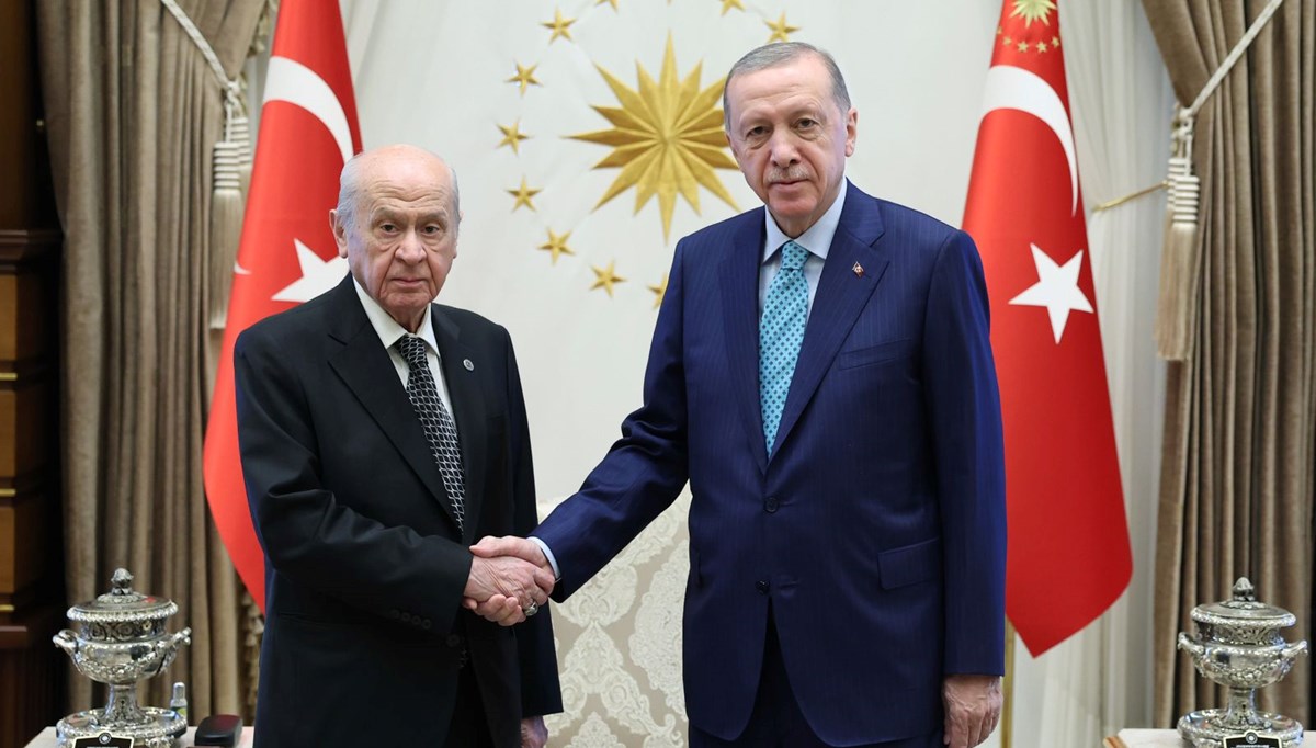 Cumhurbaşkanı Erdoğan Devlet Bahçeli ile görüşüyor