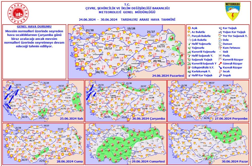 Yeni hafta sıcak başlıyor: Normalin 5 -10 derece üzerine çıkacak (Bugün hava nasıl olacak?) - 12