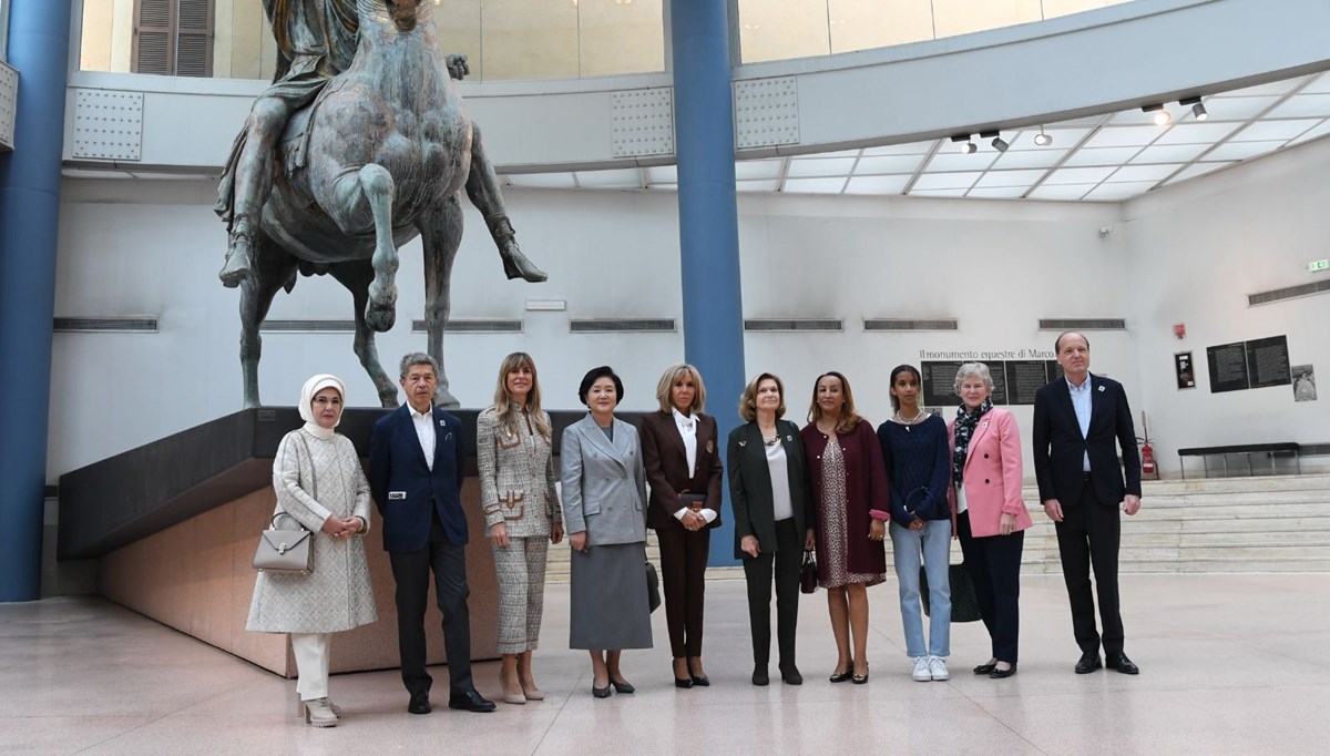 Emine Erdoğan, Roma'da Capitolini Müzesi'ni ziyaret etti
