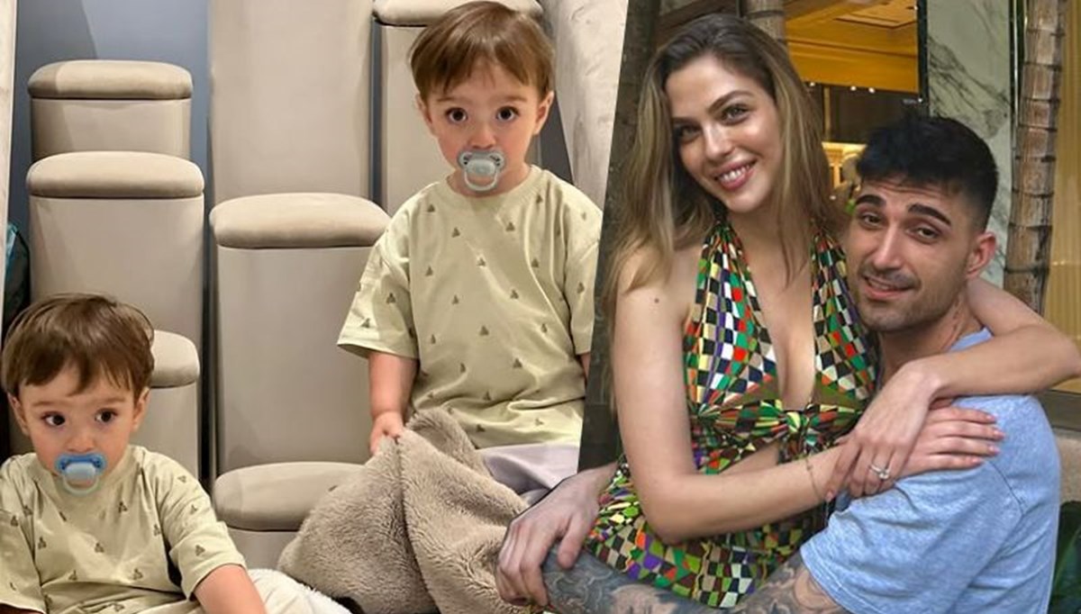 Yasemin Şefkatli-İdo Tatlıses çifti ikizleriyle Bodrum'da