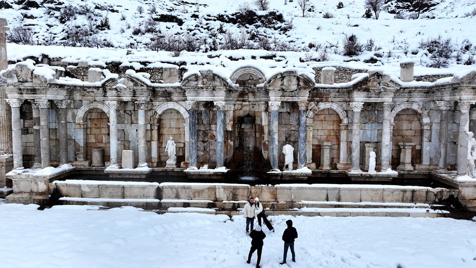 Sagalassos Antik Kenti beyaz örtüyle kaplandı - 1