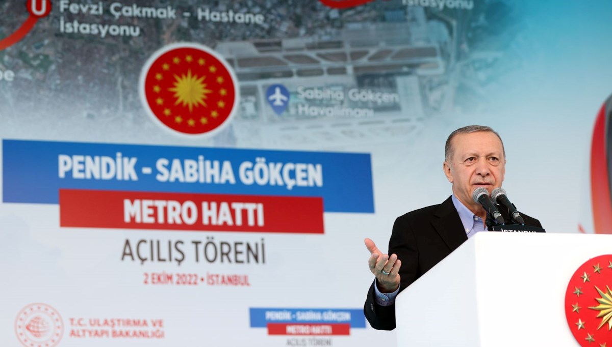 Sabiha Gökçen'e metro hattı | Cumhurbaşkanı Erdoğan: İstanbul'u sahipsiz bırakmıyoruz
