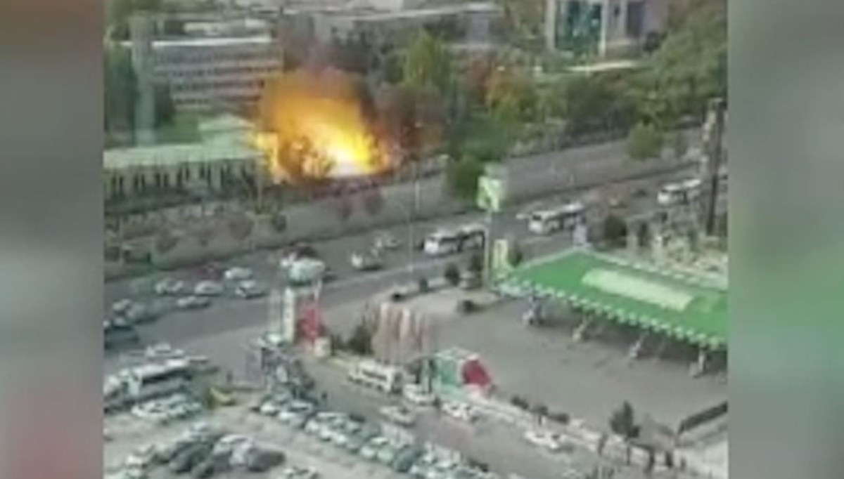 Ankara’daki patlama anı kamerada