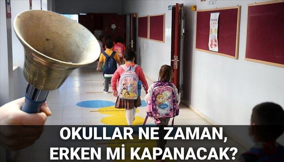 Okullar ne zaman, erken mi kapanacak? Yaz tatili ne zaman başlıyor? 2025 MEB takvimi
