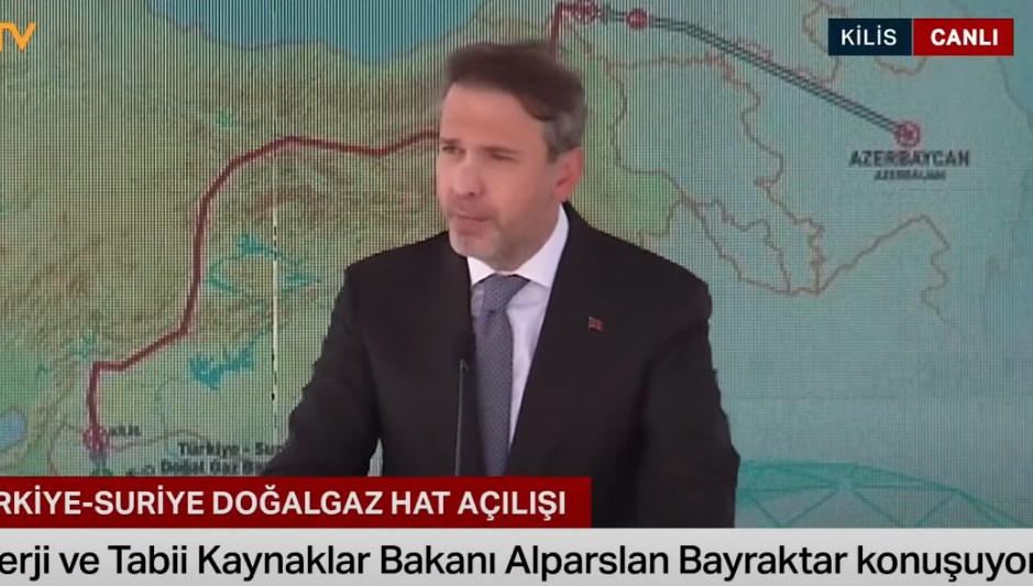 Türkiye-Suriye doğalgaz hattı açıldı