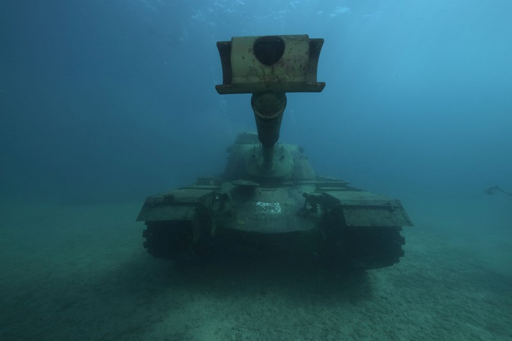 Saros Körfezi'nde Su Altı Tarih müzesi'ne tank batırıldı - 7