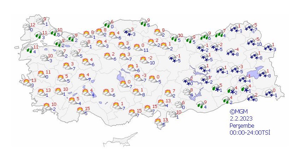 Meteoroloji'den 33 il için kar yağışı uyarısı (İstanbul, Ankara ve diğer illerde bugün hava nasıl olacak?) - 15