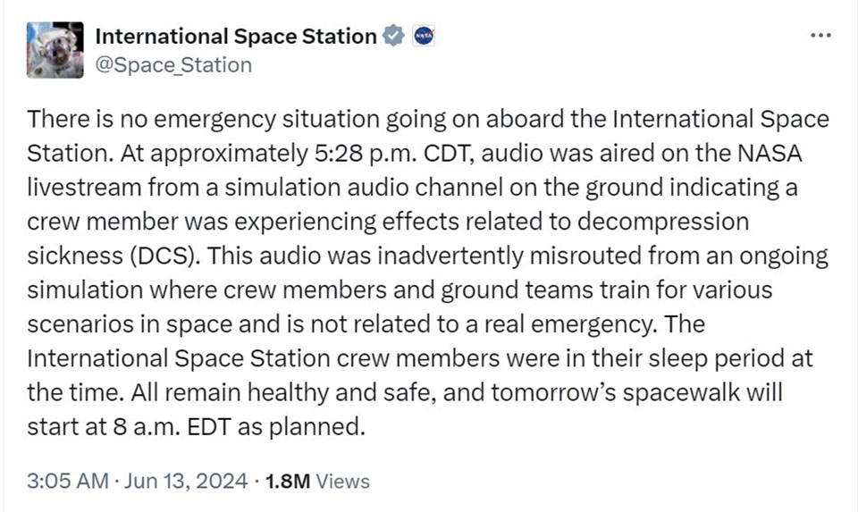 NASA’nın ses kaydı panik yarattı! "Astronot sağlıklı ve güvende!" - 1