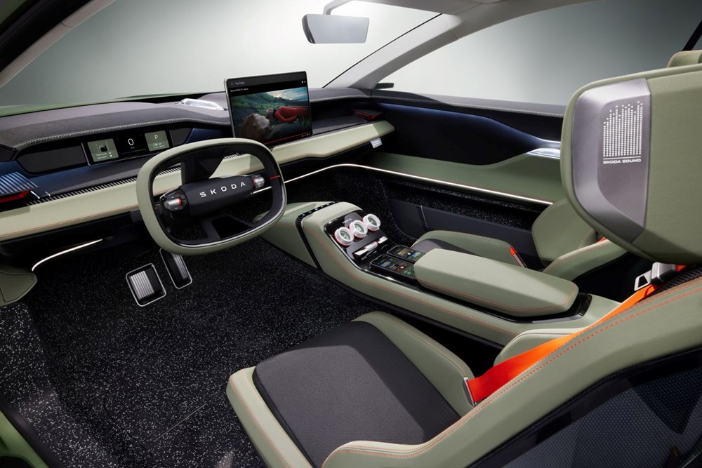 Skoda'dan yeni logo ve yeni elektrikli model: Vision 7S tanıtıldı - 10