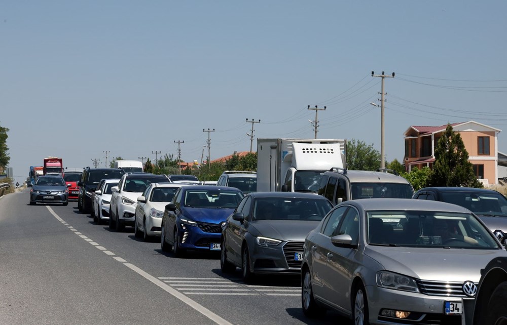 60 kilometrelik araç kuyruğu! Bir ucu Aydın, diğer ucu Muğla'da - 3