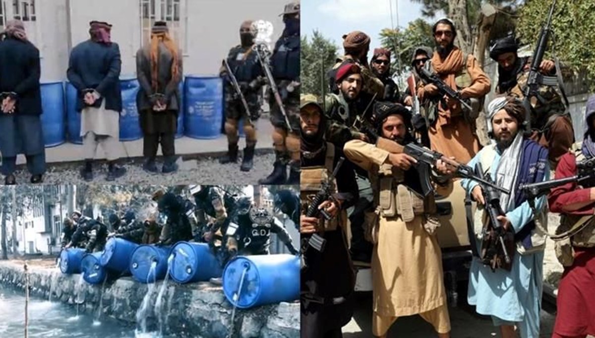 Taliban ajanları, baskın sırasında ele geçirdikleri 3 bin litre alkölü kanala döktü