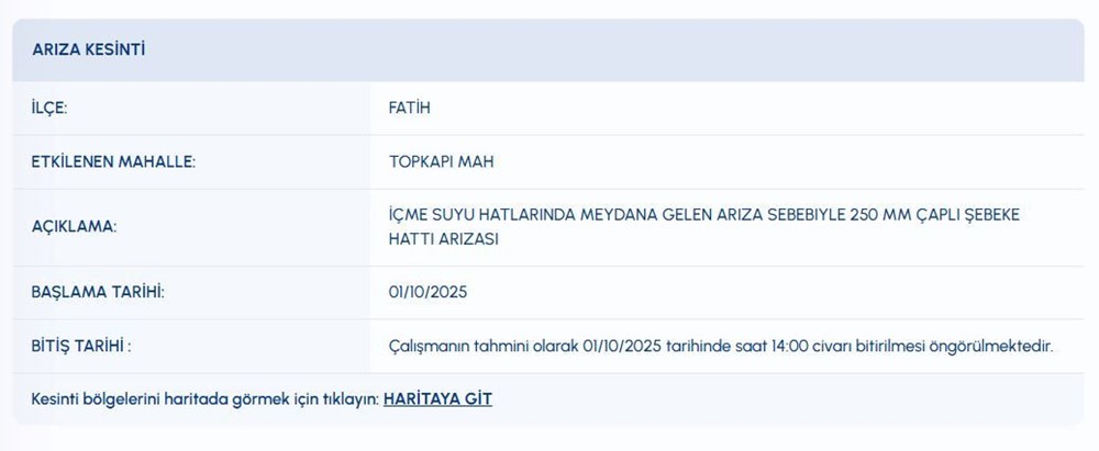 İstanbul'un o ilçesinde 10 saat su kesintisi: Fatih, Avcılar ve Esenyurt'ta sular ne zaman gelecek? - 4