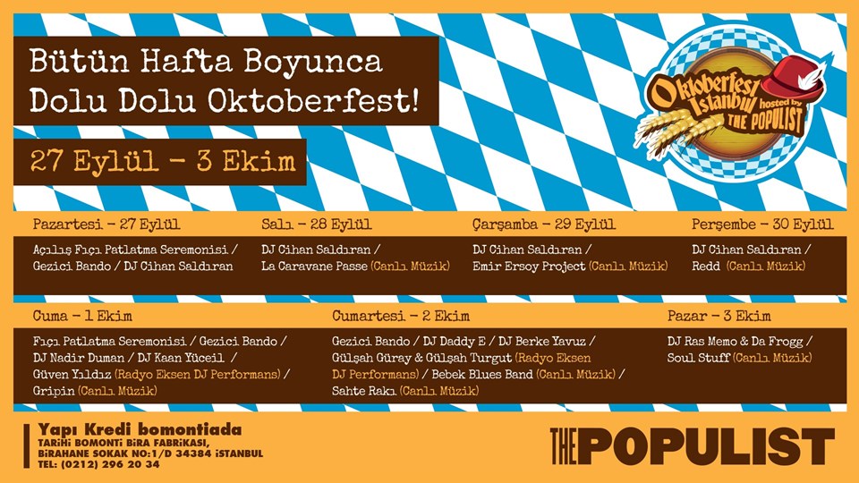 Oktoberfest İstanbul'da dopdolu festival programı - 2